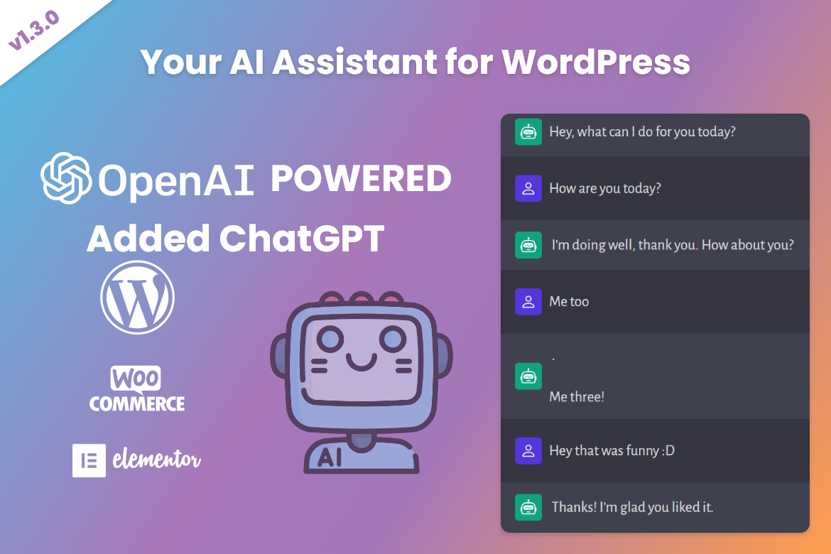 Your AI Assistant for WordPress plugin cover image