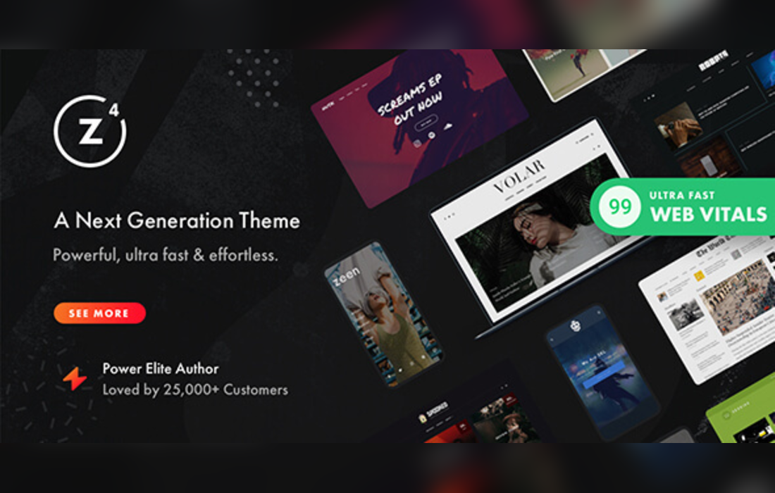 Zeen - Newspaper Magazine News Blog WordPress Theme + WooCommerce theme cover image