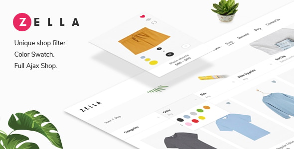 Zella - WooCommerce AJAX WordPress Theme theme cover image